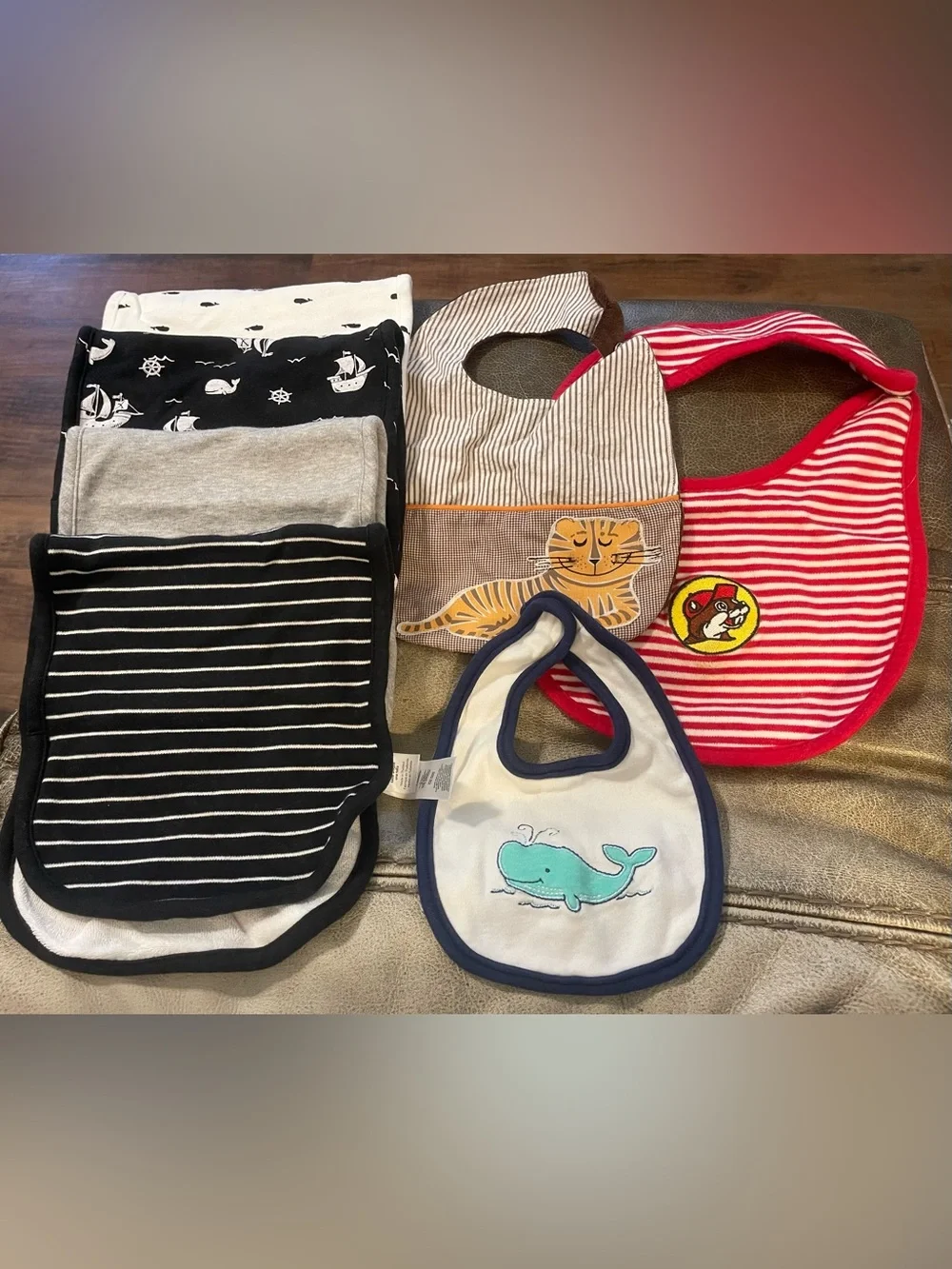 Baby Burp Cloth and Bib set